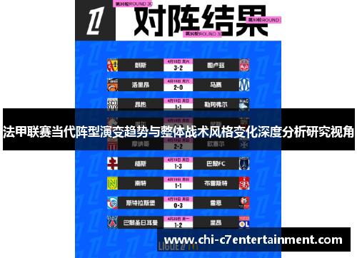 法甲联赛当代阵型演变趋势与整体战术风格变化深度分析研究视角
